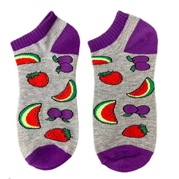 ❣️3/$15❣️ "FRUITS" Ankle Socks - Picture 2 of 3